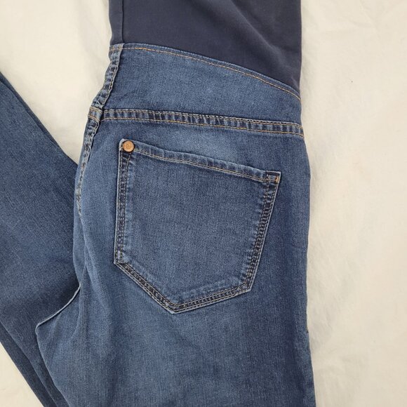 H&M &Denim Maternity Jeans Mama Super Skinny High Rib Medium Wash Women's Size 6 - Picture 10 of 15